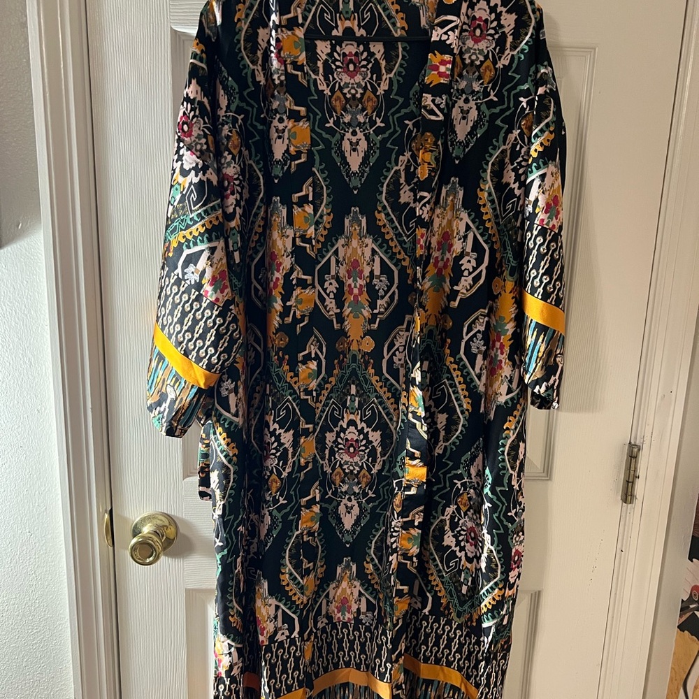Elegant Multicolor Patterned Dress